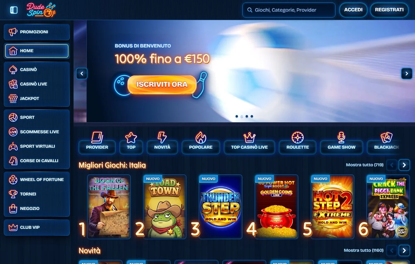 casinò non aams che accettano skrill: DudeSpin